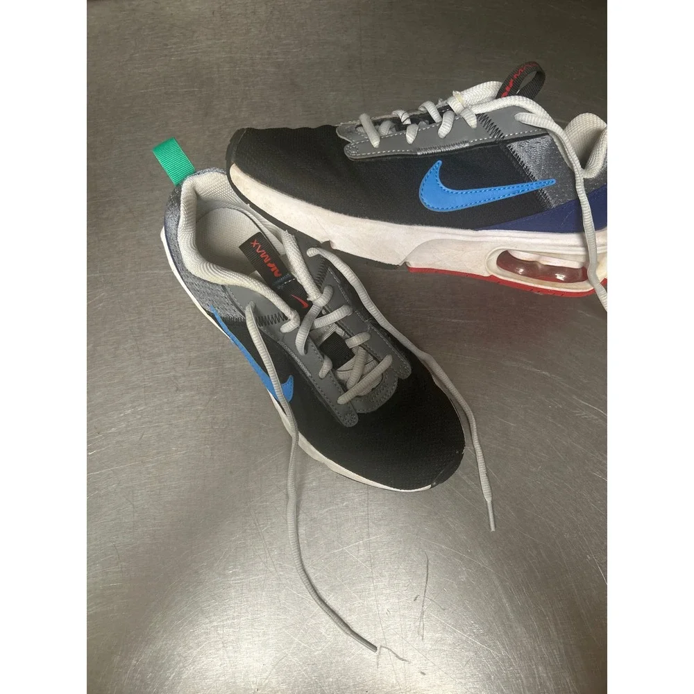 Nike Air Max Motif GS Black University Blue Grey DH9393-005 Kids  5.5Y Sneaker